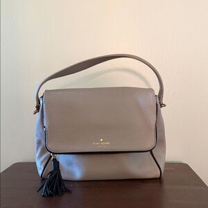 Kate Spade Taupe Leather Shoulder Bag
